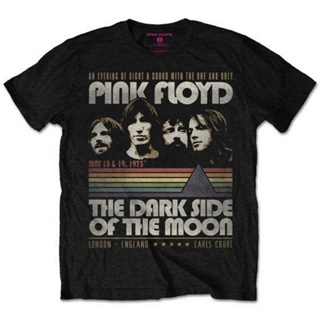 ㍿◐Pink Floyd Dark Side Vintage Stripes T Shirt New OfficialRoundneck T-shirt_01