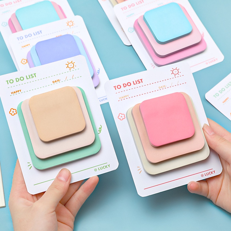 90 ชิ้น/เซ็ตเพลงพับ Series Post-it Notes Ins แฟชั่นหมายเหตุกระดาษ ...