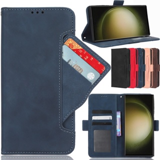 For Samsung Galaxy S23 S22 S21 S20 Ultra Plus Luxury Case Card Portable Leather Wallet Shell Book Cover