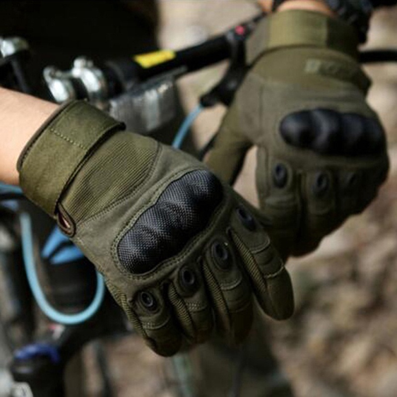 ถุงมือยุทธวิธีทหาร-แบบเต็มนิ้ว-swat-ถุงมือคอมแบท-ถุงมือทหาร-ทหาร-เปลือกคาร์บอน-ป้องกันการลื่นไถล-ถุงมือเพนท์บอล-airsof