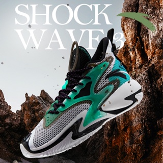 Anta SHOCK THE GAME 3 SHOCK WAVE 3 รองเท้ากีฬา รองเท้าบาสเก็ตบอล กันลื่น กันการสึกหรอ สําหรับผู้ชาย 112131601