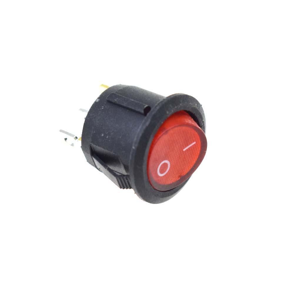 สวิตซ์เปิดปิด spdt rocker ทรงกลมขนาดเล็ก 3 pin 6 a 250 v 10a | Shopee ...