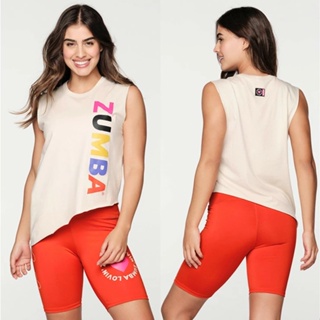 ใหม่ เสื้อครอปท็อป ลาย Zumba ZW Z1t0 0305 สําหรับออกกําลังกาย