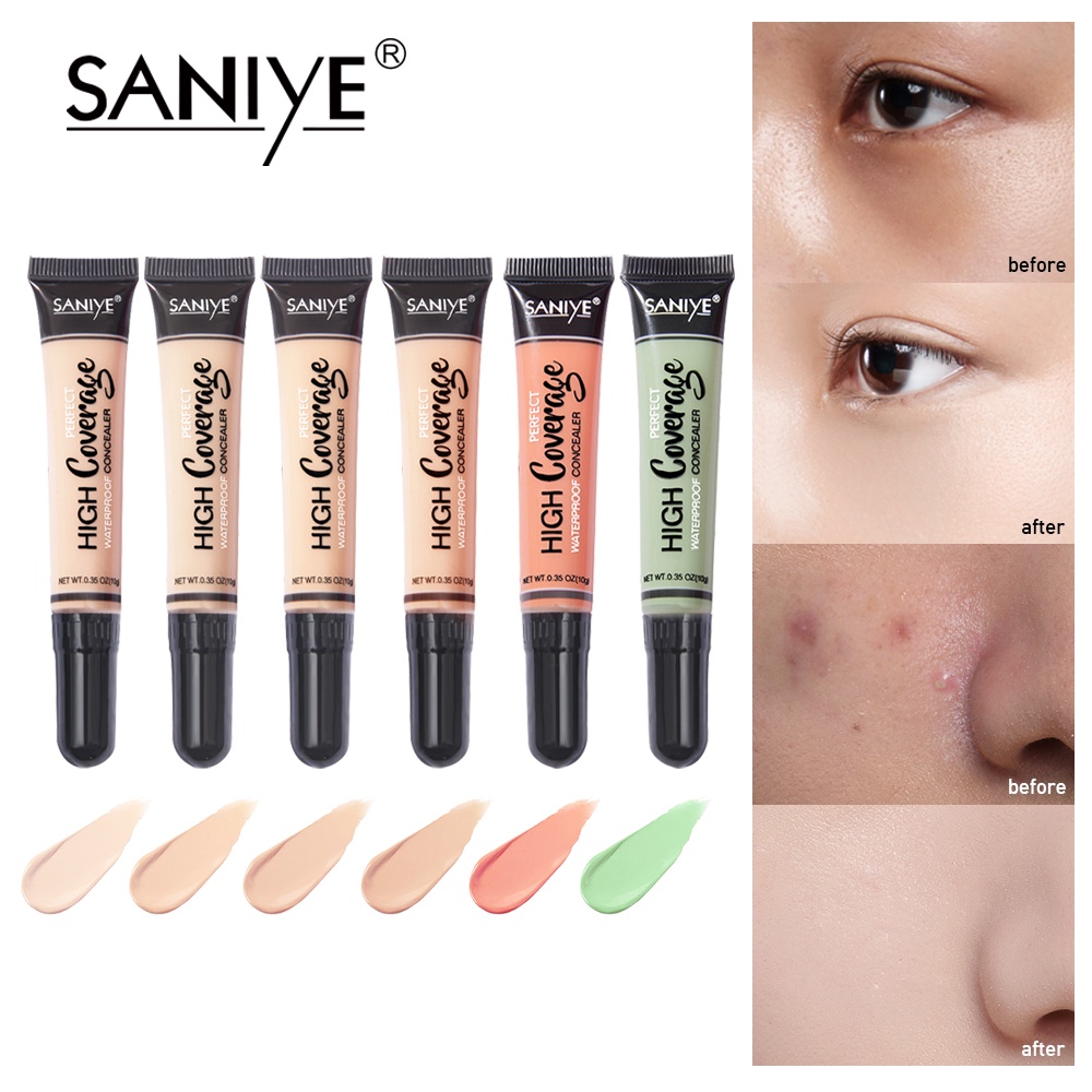 ภาพหน้าปกสินค้าSANIYE คอนซิลเลอร์ กันน้ำ ปกปิดริ้วรอยบนใบหน้า มี 14 สี R1072-N