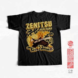 Kaos ZENITSU AGATSUMA KIMETSU NO YAIBA DEMON SLAYER BAJU Japan ANIME MANGA T-Shirt DJA CLOTH_03