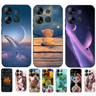 เคสโทรศัพท์มือถือ แบบนิ่ม ลายท้องฟ้ากลางคืน หรูหรา สําหรับ Infinix Smart 7 Tecno Spark Go 2023