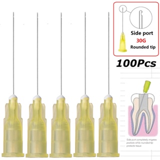 100 Pcs Double/Single Hole 30G Endo Irrigation Needle Tips