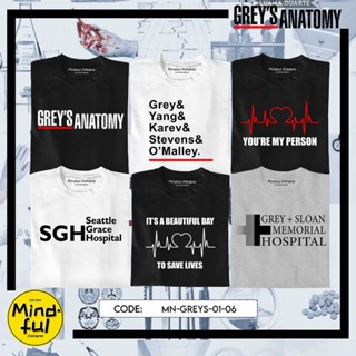 GREYS ANATOMY MINI GRAPHIC TEES PRINTS | MINDFUL APPAREL T-SHIRTS_01