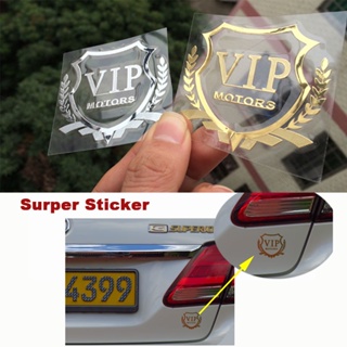 สติกเกอร์สะท้อนแสง ลายสัญลักษณ์ VIP Motors VIP DIY สําหรับติดตกแต่งรถยนต์ ประตู หน้าต่าง 1 ชิ้น