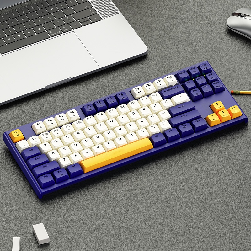 MATHEW TECH MT87 TKL Layout 87keys RGB Wired Mechanical Keyboard USBC