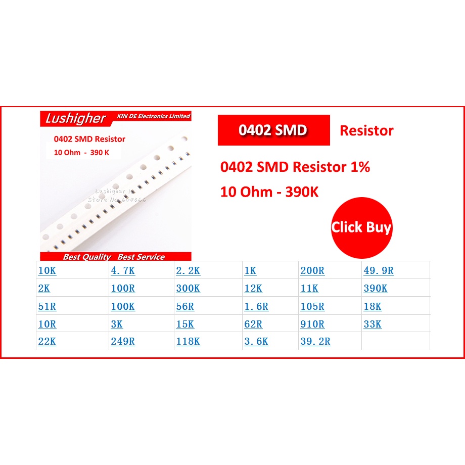 ชิปตัวต้านทาน-0402-1-100kohm-100k-โอห์ม-100-ชิ้น100000โอม