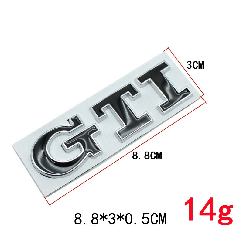 สติกเกอร์โลหะ-ลายโลโก้-gti-3d-สําหรับติดตกแต่งรถยนต์-gti-volkswagen-vw-polo-golf-r400-tcr-mk2-mk4-mk5-mk6-mk7