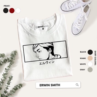 ERWIN SMITH - Attack on Titan Anime Mens Womens Unisex Tshirts | Premium Cotton | Benebasic_01