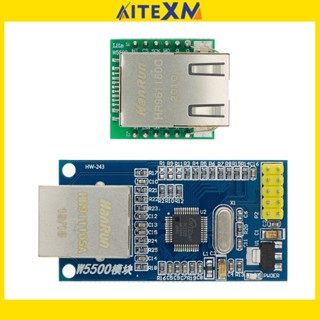 โมดูลเครือข่ายอีเธอร์เน็ต USR ES1 W5500 SPI เป็น LAN Ethernet TCP IP 51 STM32 ไมโครคอนโทรลเลอร์โปรแกรมมากกว่า W5100