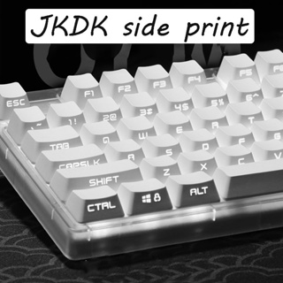 [JKDK] Side Fonts Keycaps PBT Material oem profile double shot 134 keys Suitable For 61/68/71/84/87/96/104 And Other Mechanical Keyboards