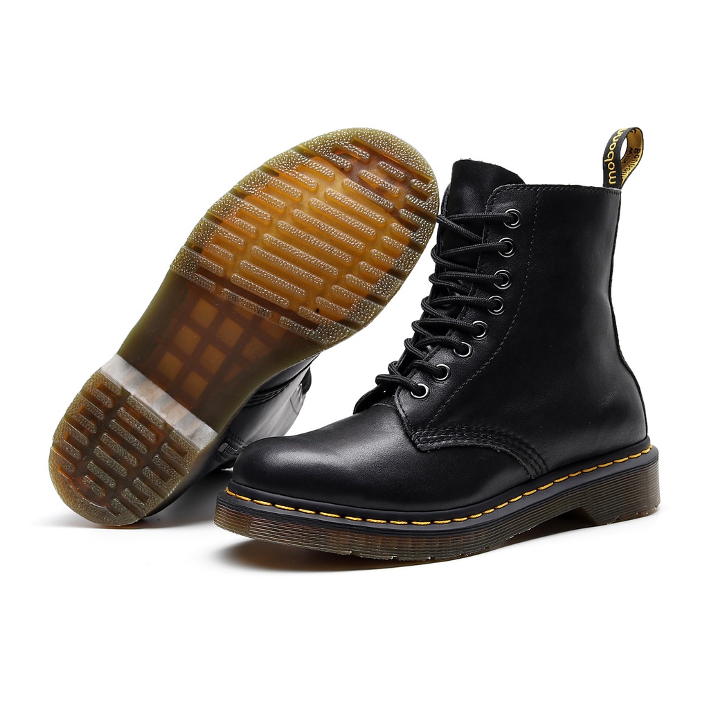 cod-คุณภาพสูง-dr-martens-goodyear-รองเท้าบูทมาร์ติน-หนัง-1460-แต่งซิปคู่-สําหรับผู้หญิง