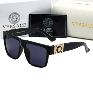 Versace แว่นตากันแดดแฟชั่น กรอบขนาดใหญ่ กัน UV สําหรับผู้ชาย และผู้หญิง 6002 2023