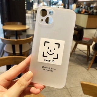 Phone Case for Iphone 13promax Phone Case for iphone 12 Frosted 11 All-Inclusive 14 Transparent Xs Flexible Glue 78plus Facial Recognition Personality