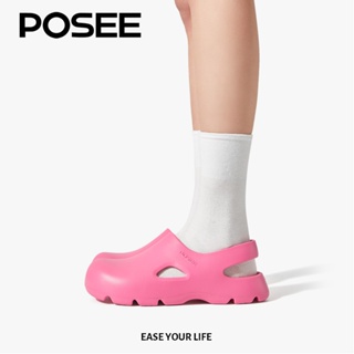 Posee Mae Cloud รองเท้าแตะ พื้นหนา กันลื่น แฟชั่นฤดูร้อน สําหรับผู้หญิง P27507S