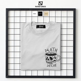 DEATH BEFORE DECAF | Coffee Lovers Design | Minimalist Design | Aesthetic | Unisex | RATED CINCO_01