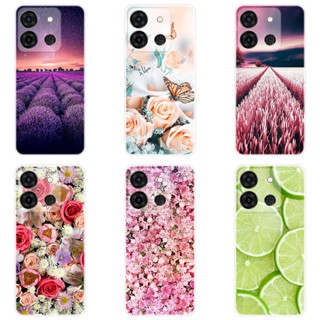 เคสซิลิโคน TPU สำหรับ  infinix Smart 7 Smart7 เคส ซิลิโคนนิ่ม สีพื้น