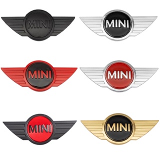 สติกเกอร์คาร์บอนไฟเบอร์ ตราสัญลักษณ์โลหะ อุปกรณ์เสริม สําหรับ Mini Cooper One R50 R52 R53 R56 R60 F55 F56 R57 R58 R59