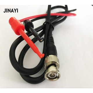 1pc BNC Q9 Male Plug to Dual Hook Alligator Clip Test Leads Probe Test Connector Cable 1m