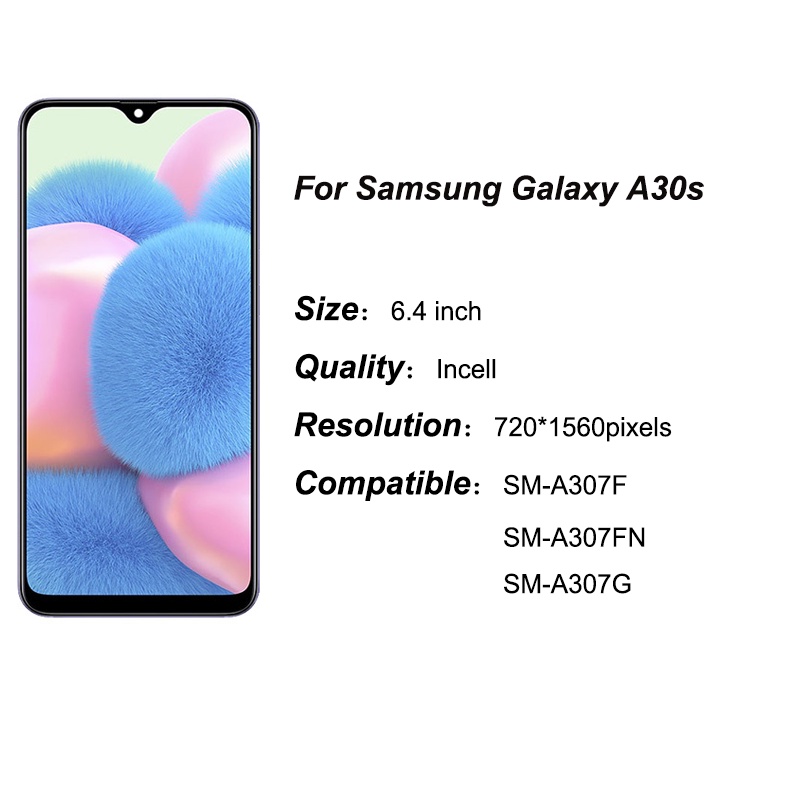 หน้าจอสัมผัส-lcd-สําหรับ-samsung-galaxy-a30s-a307-a30s