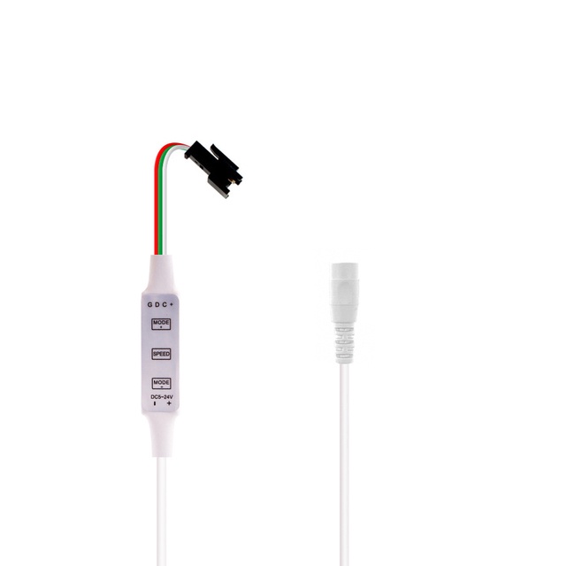 สายไฟ LED SP002E SP621E พร้อมตัวควบคุม USB DC สําหรับแถบไฟ WS2812B ...