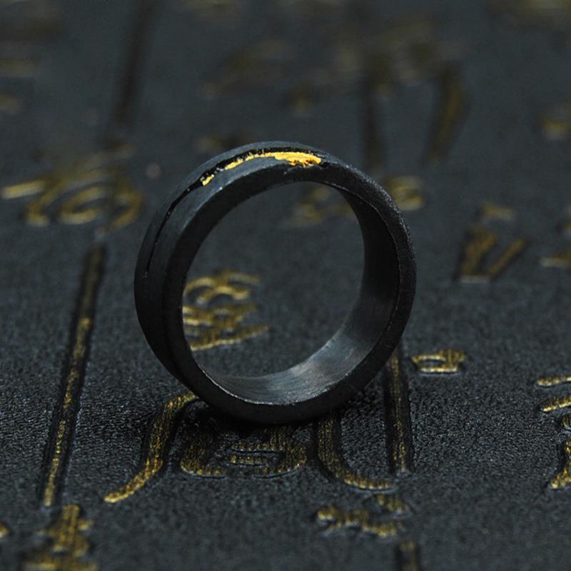 เปลวไฟสองสีแหวนแข็งทองลำแสงแหวนเปิดแหวนปรับ