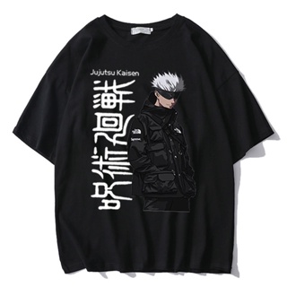 Harajuku Anime WOmen tshirt Jujutsu Kaisen Yuji Itadori Printed Unisex Short Sleeve t shirt Casual T-shirt Streetwe_03