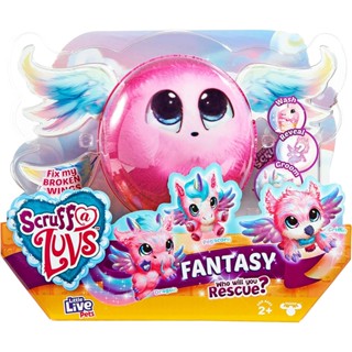 Little Live Pets Live Scruff-A-Luvs Plush Mystery Rescue Pet – Fantasy – Styles May Vary ตุ๊กตาสัตว์เลี้ยงกู้ภัยปริศนา แฟนตาซี หลายแบบ สําหรับไลฟ์สด