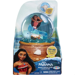 Disney Moanas Musical Water Globe & Jewelry Box กล่องดนตรีดิสนีย์ รูปลูกโลกน้ํา และกล่องเครื่องประดับ