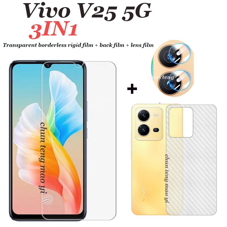 3in1-vivo-v27e-v25-v25e-v23-v23e-v21e-v20-v20-pro-ไร้ขอบ-ฟิล์มใส-หน้าจอ-ฟิล์มเลนส์-ฟิล์มหลัง-คาร์บอนไฟเบอร์