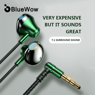 Bluewow หูฟังอินเอียร์ HiFi 3.5 มม. พร้อมไมโครโฟน สําหรับสมาร์ทโฟน Xiaomi Huawei