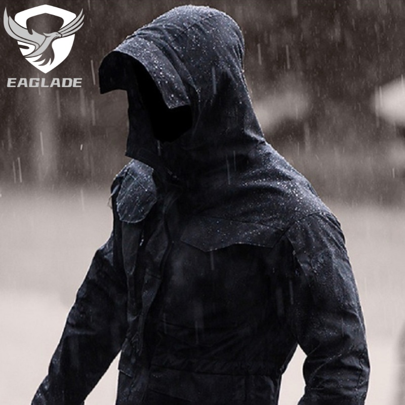 eaglade-เสื้อแจ็กเก็ตยุทธวิธี-สําหรับผู้ชาย-m65-สีดํา