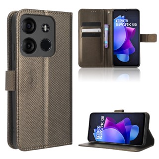 Tecno Spark Go 2023 เคส PU Leather Case เคสโทรศัพท์ Stand Wallet Tecno Spark Go 2023 เคสมือถือ Cover