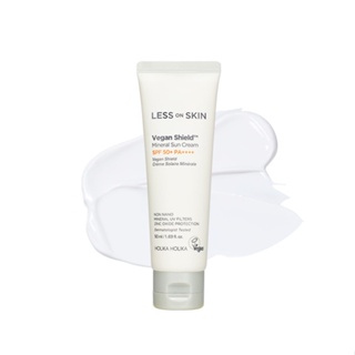 Holika HOLIKA Less On Skin Vegan Shield ครีมกันแดดแร่ธาตุ SPF50+ PA++++ 50 มล.