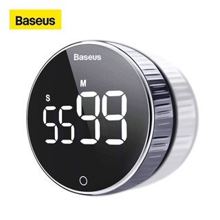 Baseus นาฬิกาดิจิตอล หน้าจอ LED สำหรับจับเวลาทำอาหาร อ่านหนังสือ