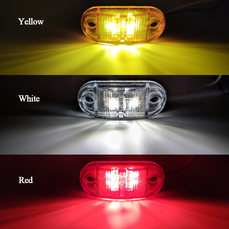 ไฟสัญญาณเตือน-led-12v-24v-สีส้ม-สําหรับติดด้านข้างรถบรรทุก-10-ชิ้น