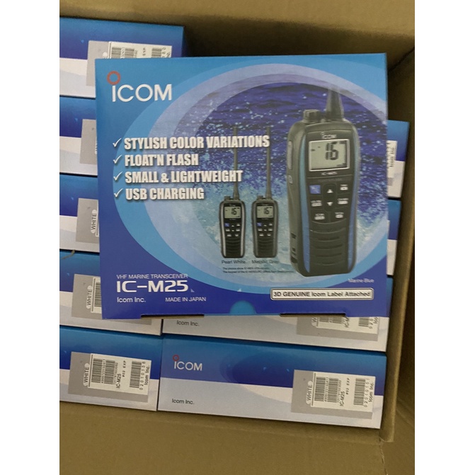 icom-ic-m25-ตัวรับส่งสัญญาณวิทยุสื่อสาร-vhf-แบบลอยน้ํา