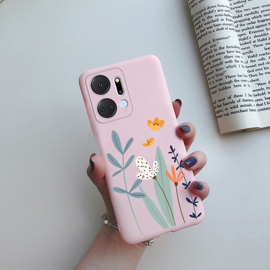 เคสโทรศัพท์ซิลิโคน-tpu-แบบนิ่ม-ลายดอกไม้-สําหรับ-honor-x7a-x7a-x-7a-2023