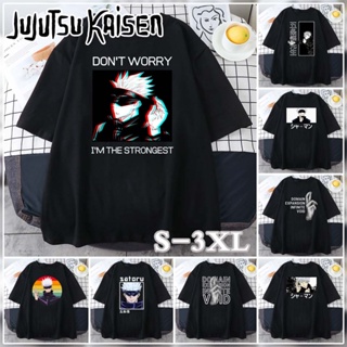 Jujutsu Kaisen T-Shirt Unisex Adult Round Neck Casual Anime Gojo Satoru Print Shirt_03