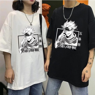 2021 Jujutsu Kaisen Printing T-shirt Gojo Satoru Japanese Hipster Cartoon Anime  Fashion Manga Tee Shirt Summer Clo_03