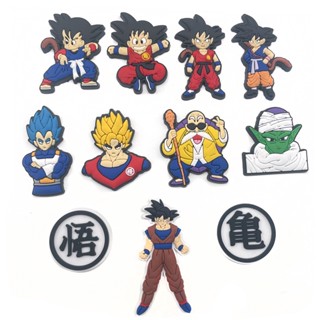 【New Dragon Ball Series】รองเท้าแตะ PVC ลายการ์ตูน Dragon Crocs Jibbitz แต่งหัวเข็มขัด สําหรับตกแต่งรองเท้าเด็กผู้หญิง และเด็กผู้ชาย