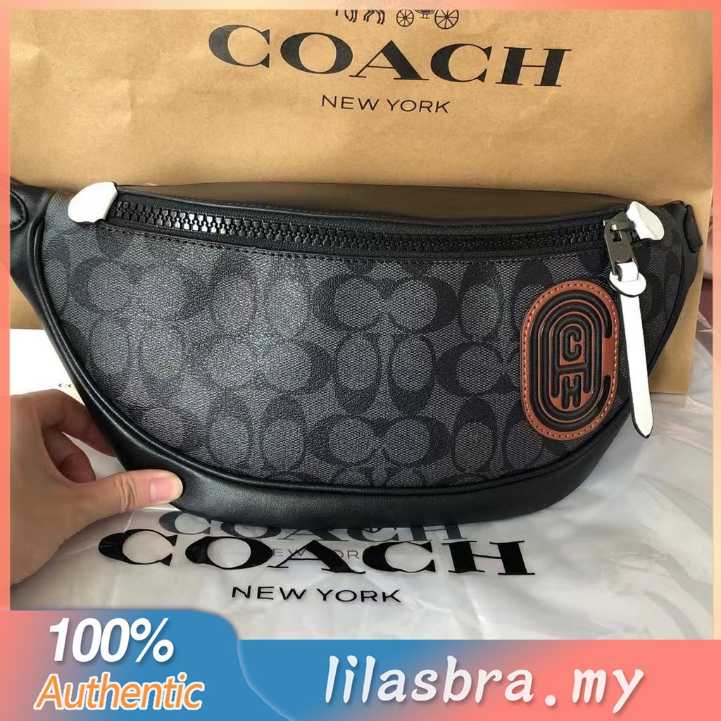 coach-79037-กระเป๋าสะพายข้างผู้ชาย-กระเป๋าคาดเอว-ปิดซิป-หนัง-พีวีซี-สไตล์คลาสสิก