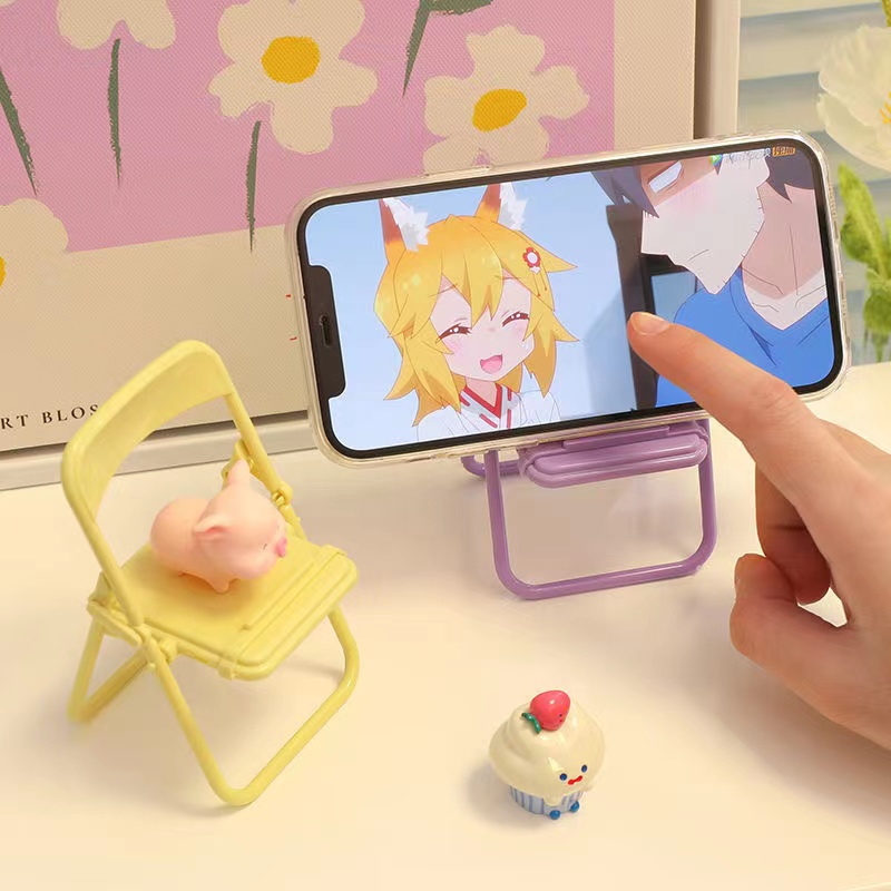 phone-stand-ที่วางโทรศัพท์-ขาตั้งมือถือแบบเก้าอี้-ที่วางโทรศัพท์ตั้งโต๊ะ-รูปเก้าอี้-ที่จับมือถือแบบพกพา-ขาตั้งน่ารัก