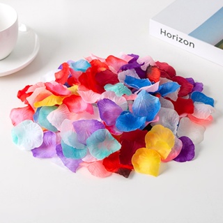 กลีบดอกกุหลาบ หลายสี สําหรับตกแต่งงานแต่งงาน 1000 ชิ้น ต่อถุง