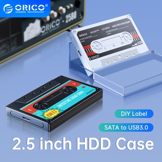 ภาพหน้าปกสินค้าOrico Box HDD 2.5 เคสฮาร์ดดิสก์ภายนอก HDD SATA เป็น USB3.0 USB3.1 2.5 นิ้ว 5Gbps 6Gbps Type-C พร้อมสติกเกอร์ DIY ที่เกี่ยวข้อง