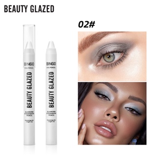 Beauty GLAZED 6 สี อายแชโดว์ ไฮไลท์ แท่งอายแชโดว์ ชิมเมอร์ ความงาม ดินสอเขียนขอบตา แต่งหน้า